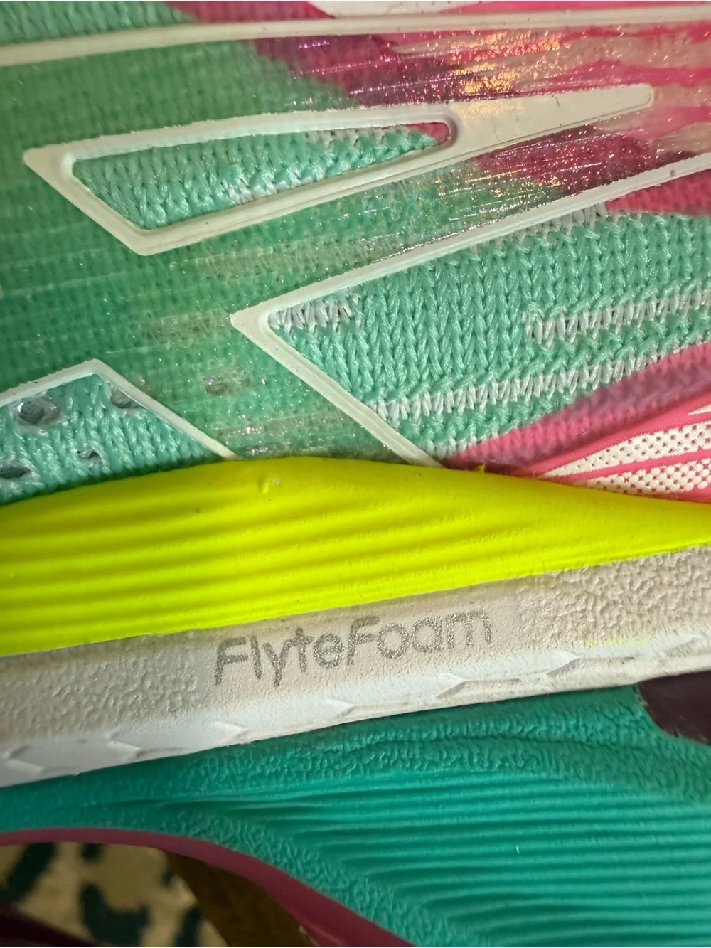 Asics Women's GT-2000 Neon Green and Pink Running Shoes with Neon Yellow Laces